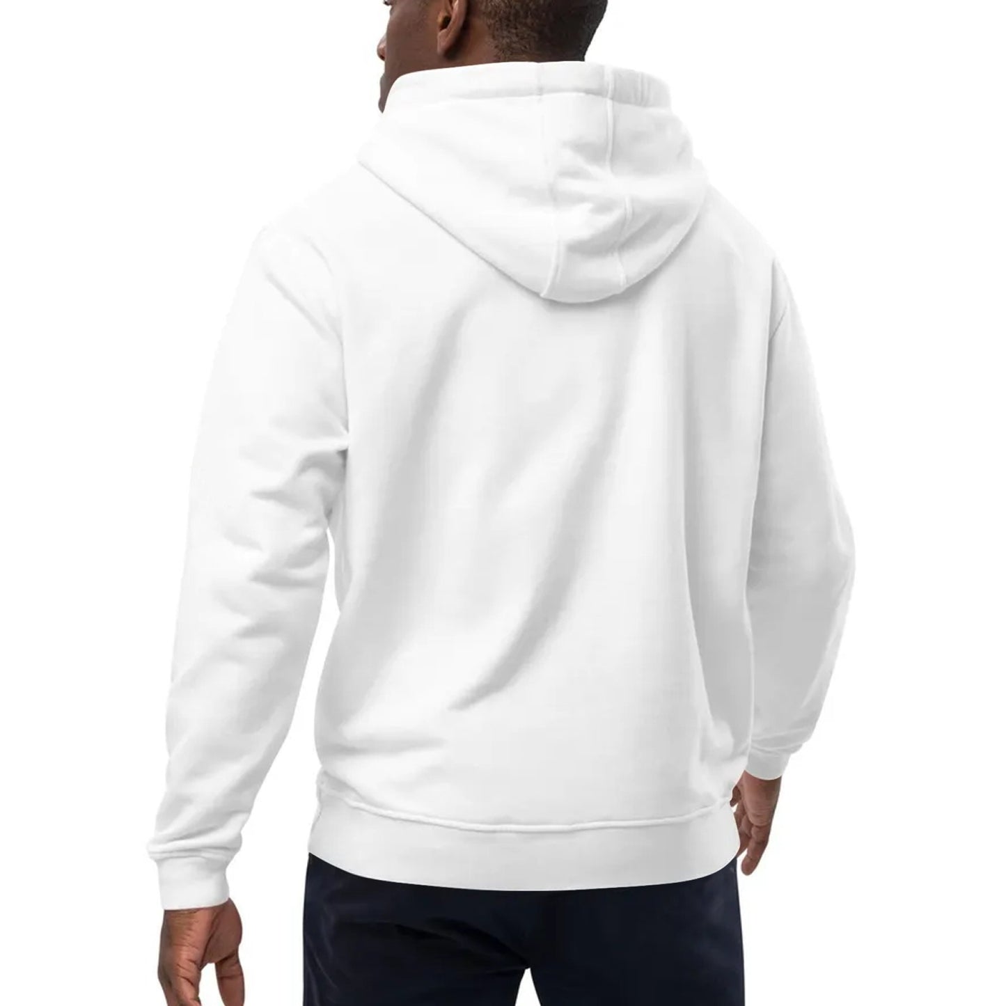 Custom high-quality white hoodie