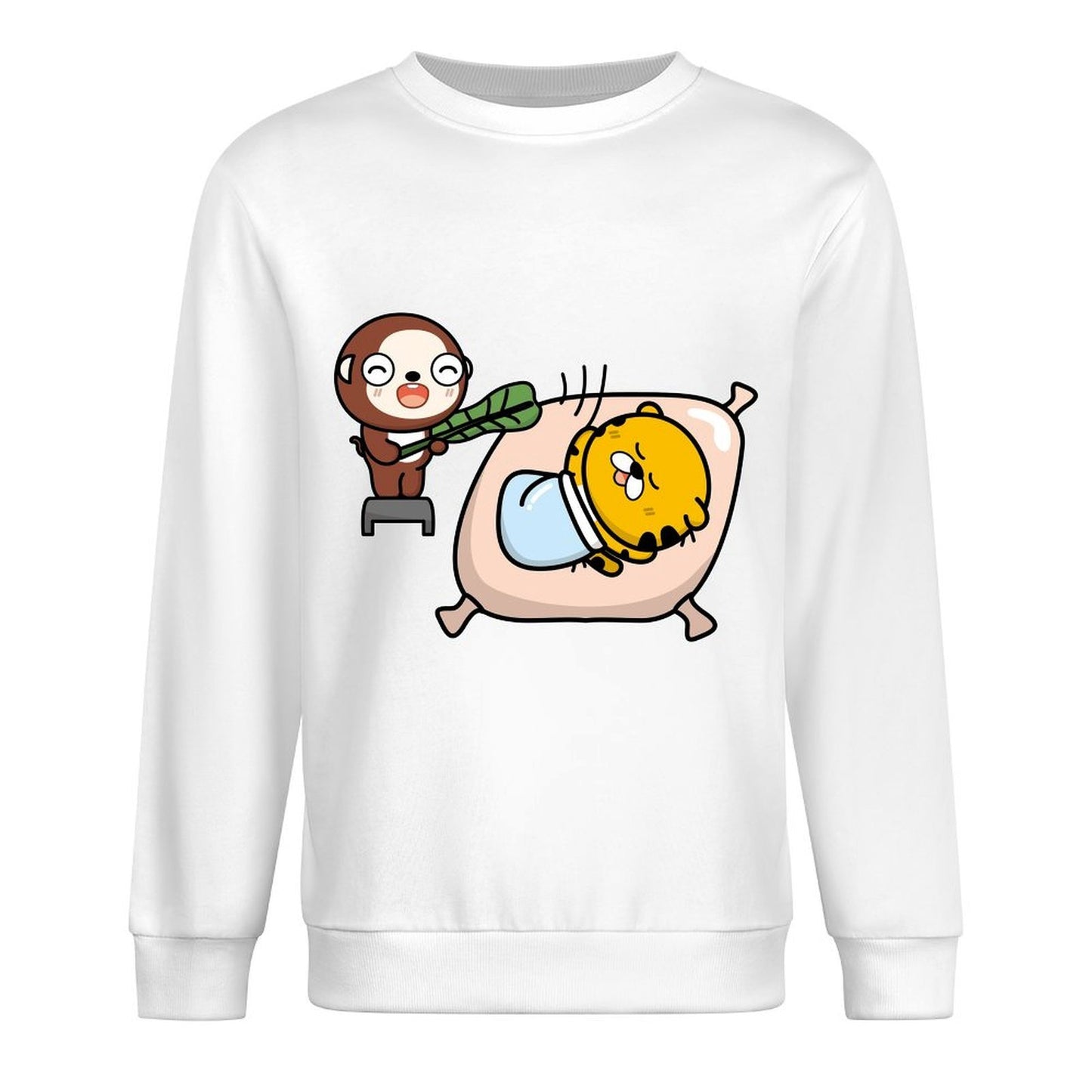 Front Patterned Long Sleeve TopComfortLine Reliable