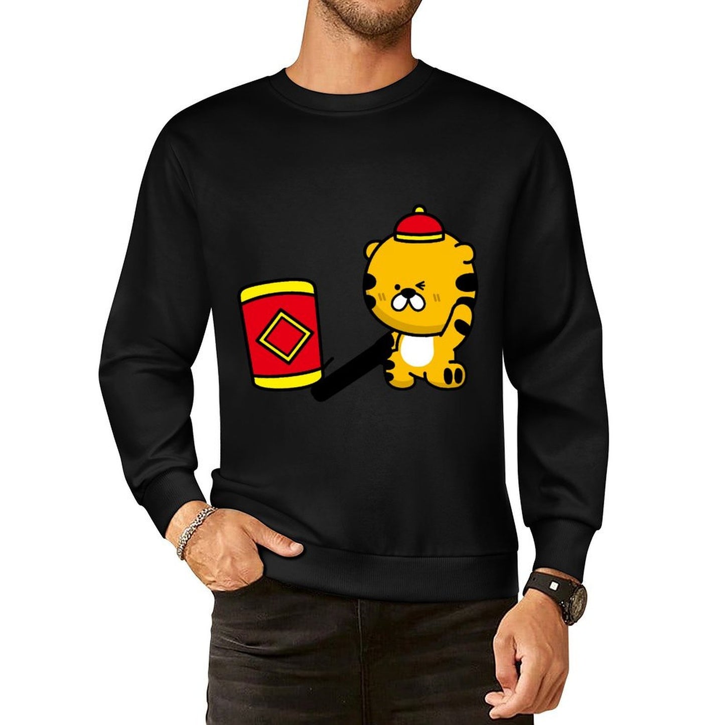 IPBR 250g Crew Neck Long Sleeve Sweatshirt Front GraphicCrew Neck Long Sleeve Sweatshirt4000211