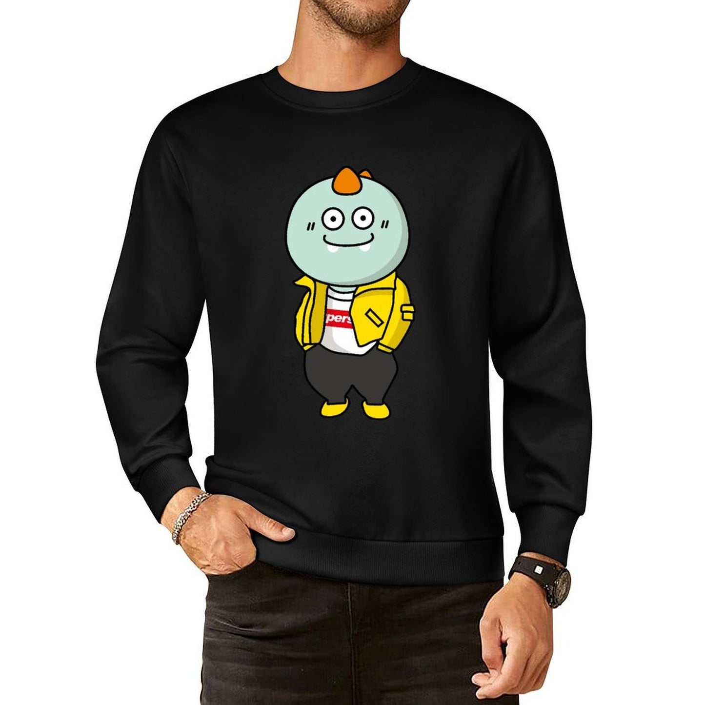 IPBR 250g Crew Neck Long Sleeve Sweatshirt Front GraphicCrew Neck Long Sleeve Sweatshirt4000685