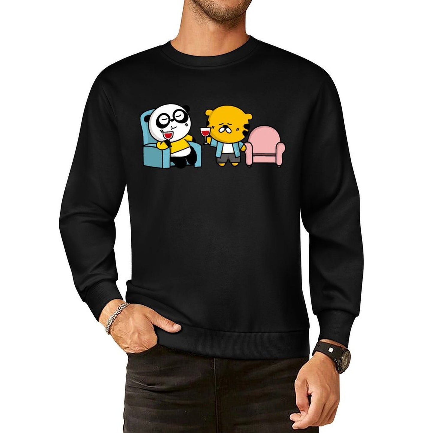 IPBR 250g Crew Neck Long Sleeve Sweatshirt Front GraphicCrew Neck Long Sleeve Sweatshirt4000874