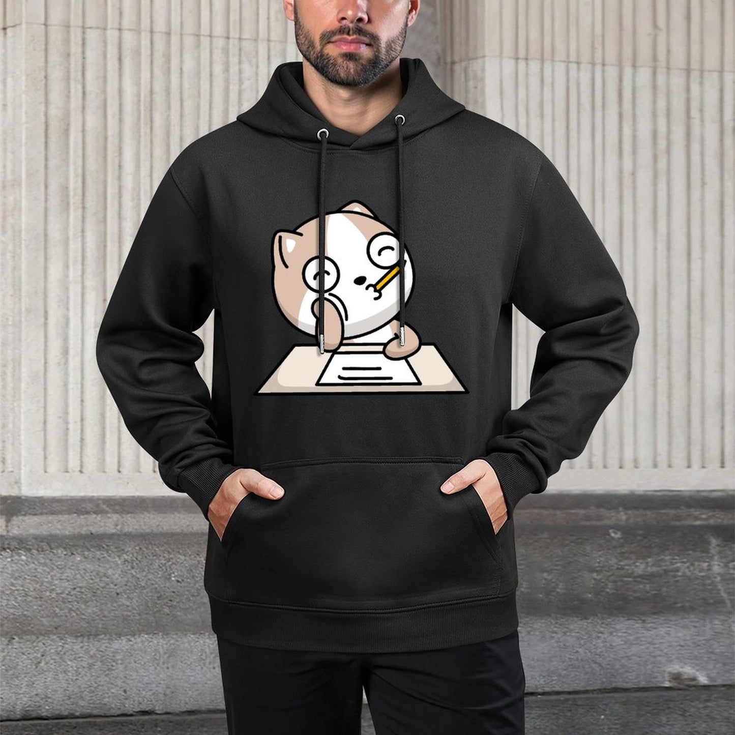 IPBR 250g Hooded Pocket Sweatshirt Front GraphicMen's Hooded  Sweatshirt4000106