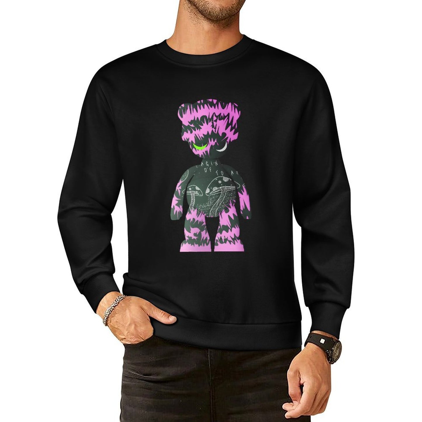 IPIB 250g Crew Neck Long Sleeve Sweatshirt Front GraphicCrew Neck Long Sleeve Sweatshirt6000132-2