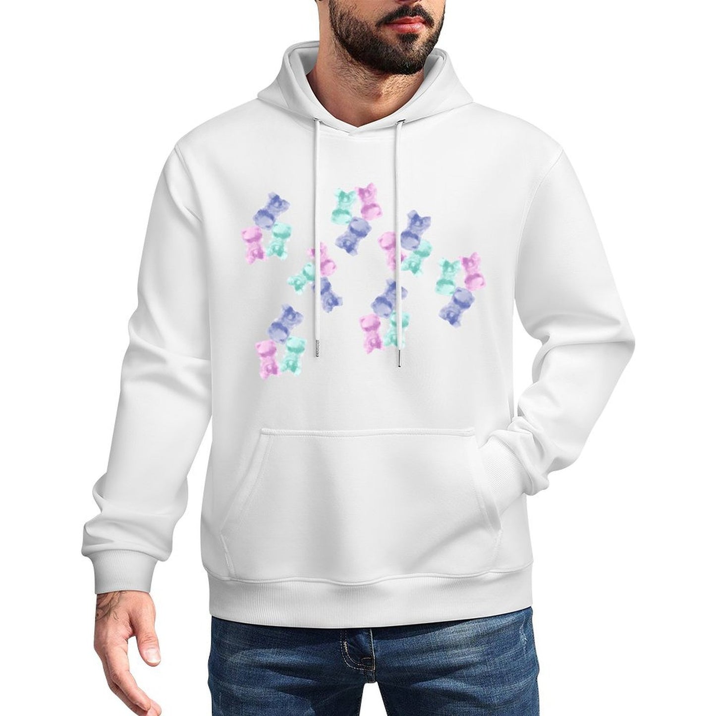 IPIB 250g Hooded Pocket Sweatshirt Front GraphicMen's Hooded  Sweatshirt6000028-1