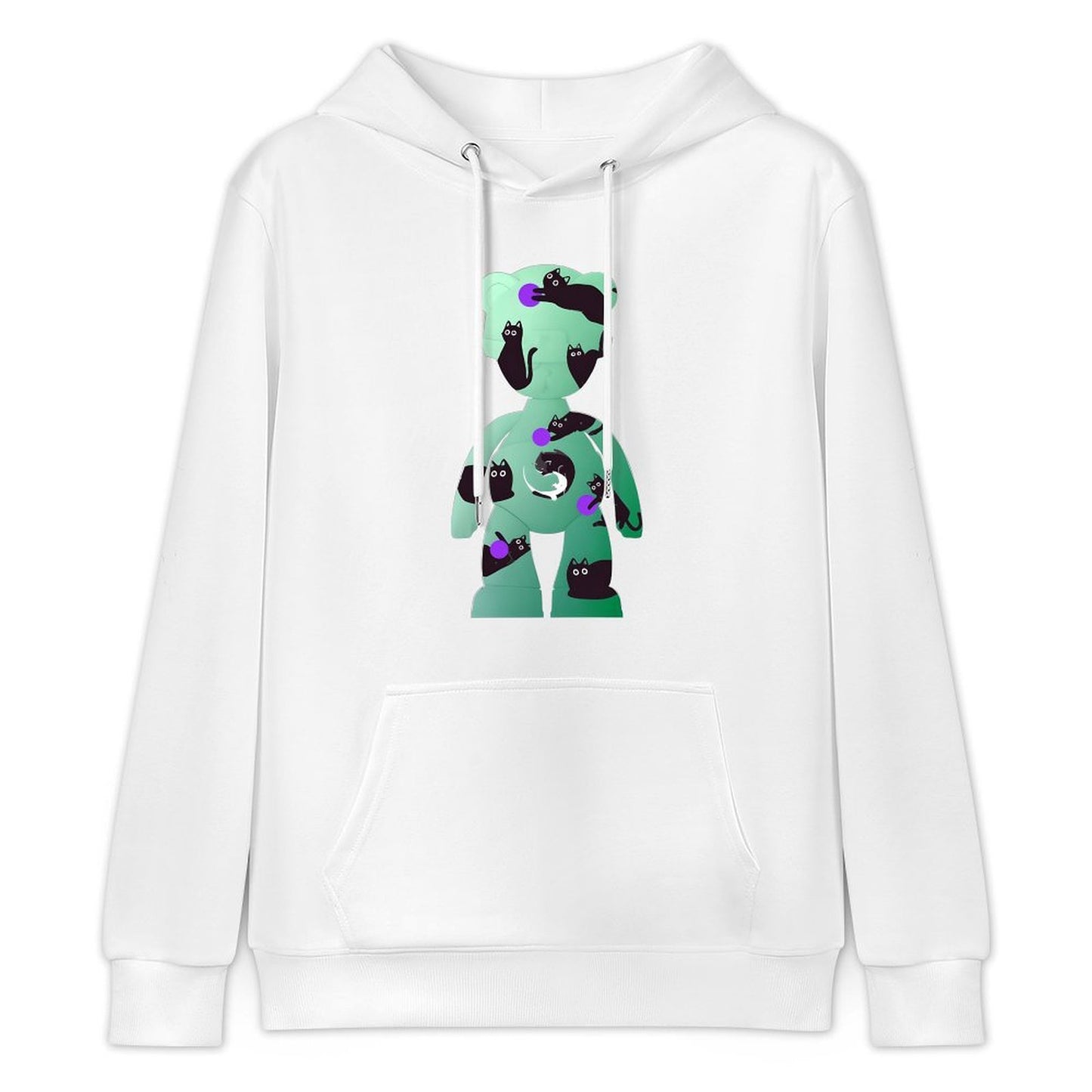 Hoodie Front PatternRelaxed Fit Durable