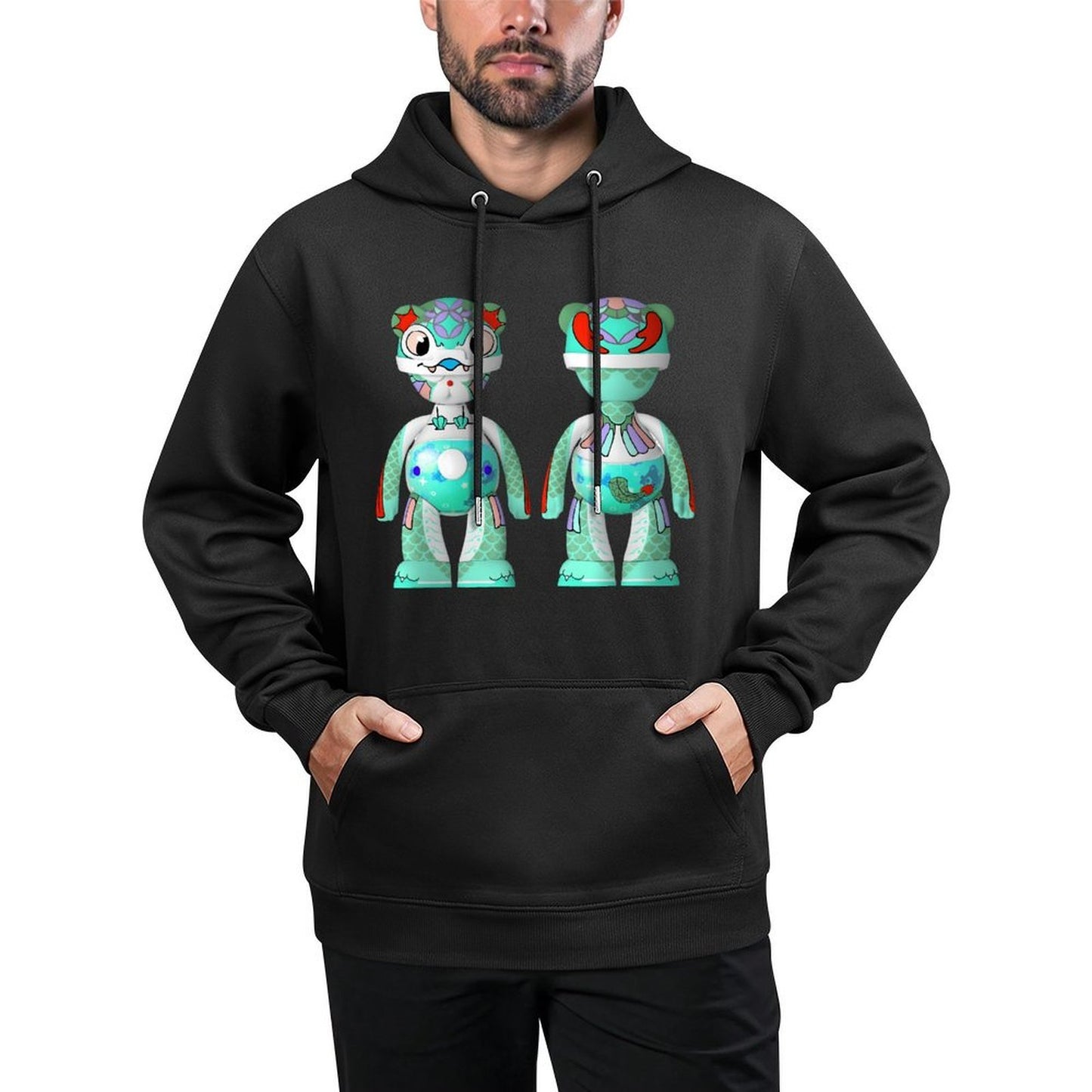 IPIB 250g Hooded Pocket Sweatshirt Front GraphicMen's Hooded  Sweatshirt6000077-6