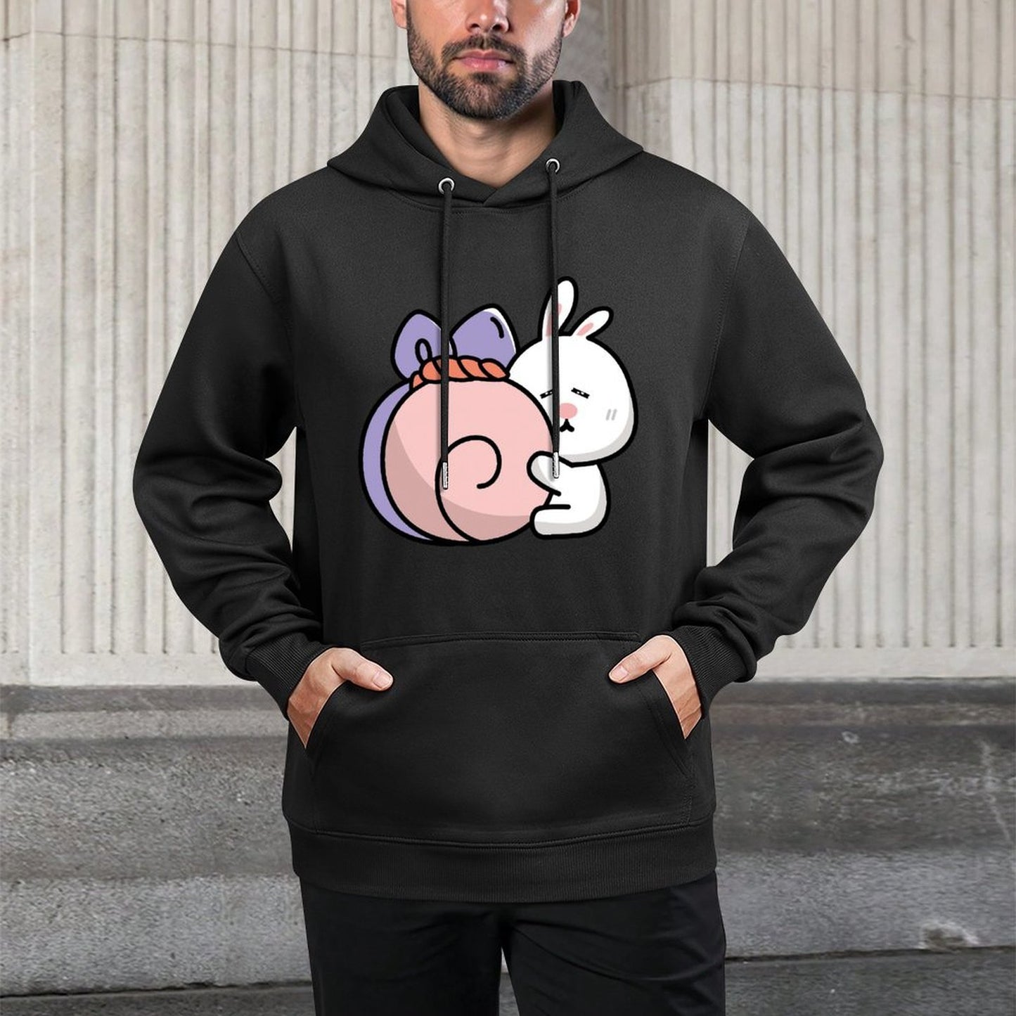 IPBR 250g Hooded Pocket Sweatshirt Front GraphicMen's Hooded  Sweatshirt4000122