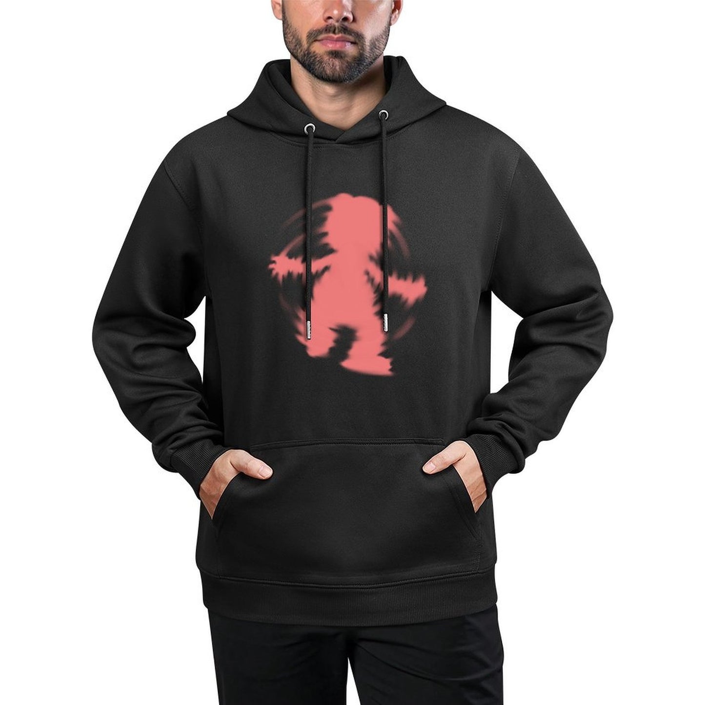 IPIB 250g Hooded Pocket Sweatshirt Front GraphicMen's Hooded  Sweatshirt6000005-1