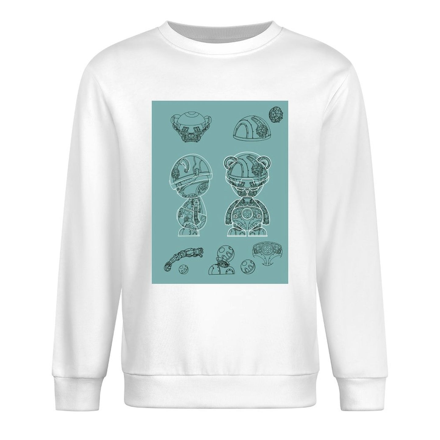 IPIB 250g Crew Neck Long Sleeve Sweatshirt Front GraphicCrew Neck Long Sleeve Sweatshirt6000008-4