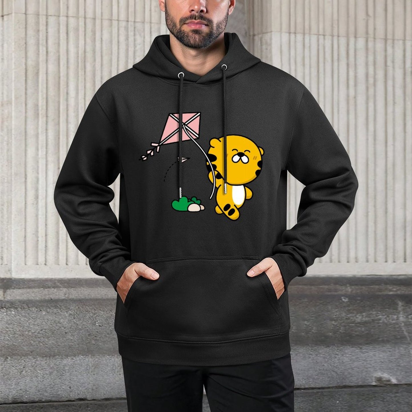 IPBR 250g Hooded Pocket Sweatshirt Front GraphicMen's Hooded  Sweatshirt4000001
