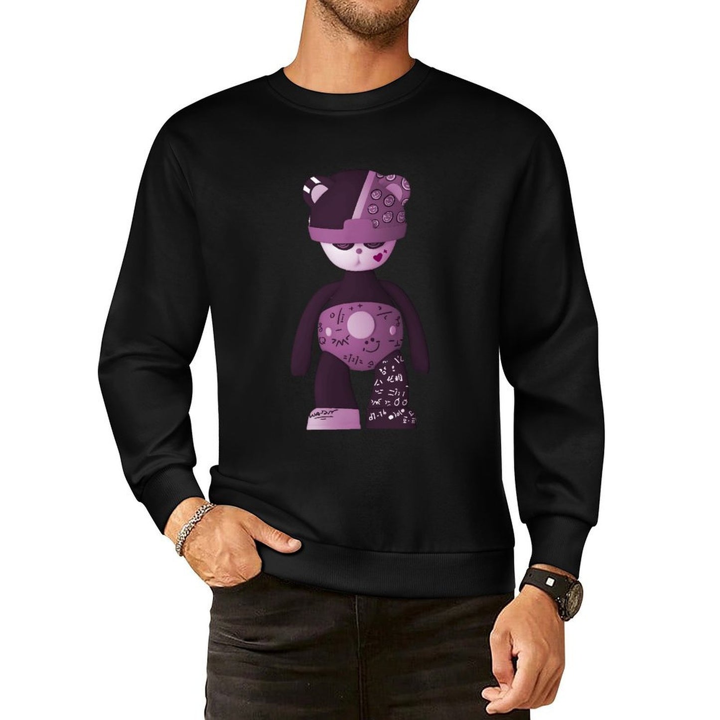 IPIB 250g Crew Neck Long Sleeve Sweatshirt Front GraphicCrew Neck Long Sleeve Sweatshirt6000107-3