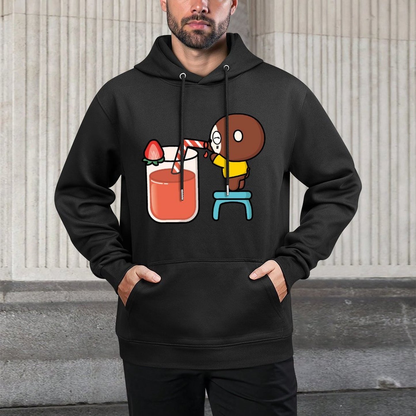 IPBR 250g Hooded Pocket Sweatshirt Front GraphicMen's Hooded  Sweatshirt4000851