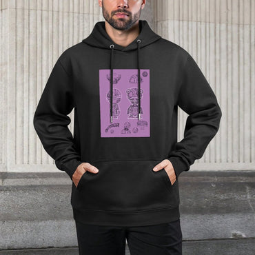 IPIB 250g Hooded Pocket Sweatshirt Front GraphicMen's Hooded  Sweatshirt6000008-7