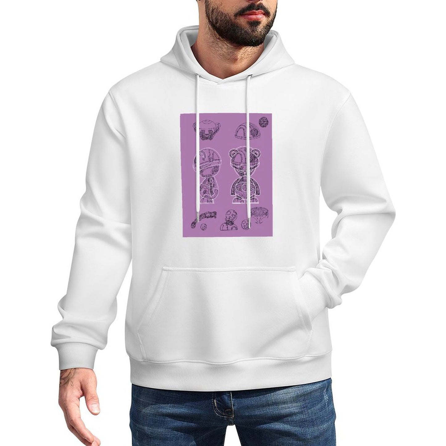 Hoodie Front PatternFade-Resistant Neat