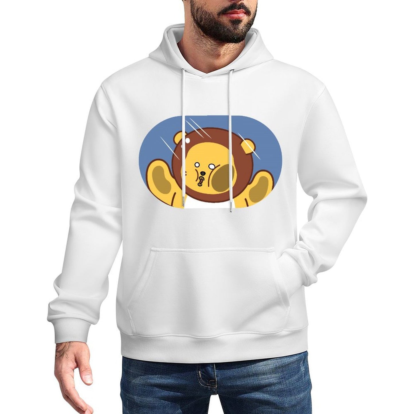 Vintage Fitted Front Graphic Hoodies