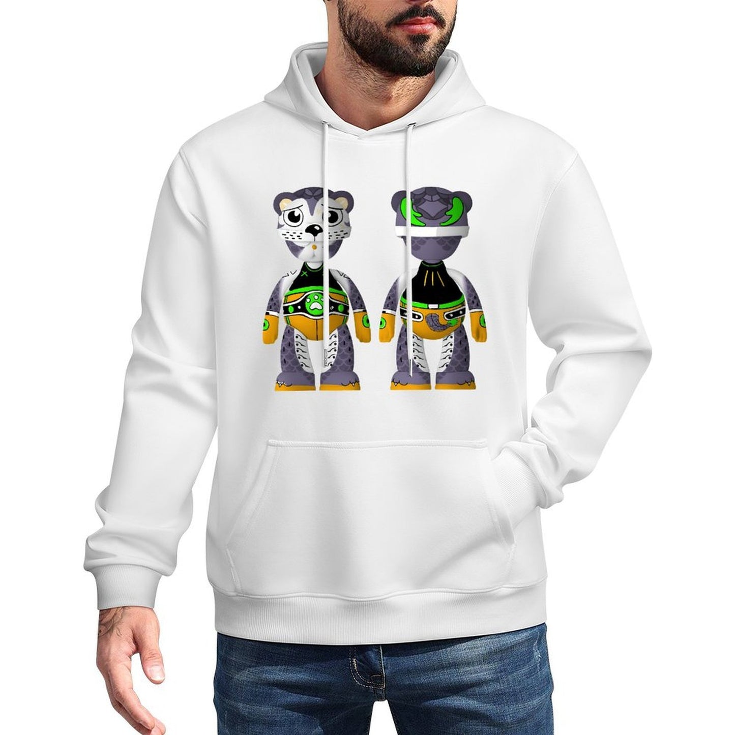 IPIB 250g Hooded Pocket Sweatshirt Front GraphicMen's Hooded  Sweatshirt6000145-1