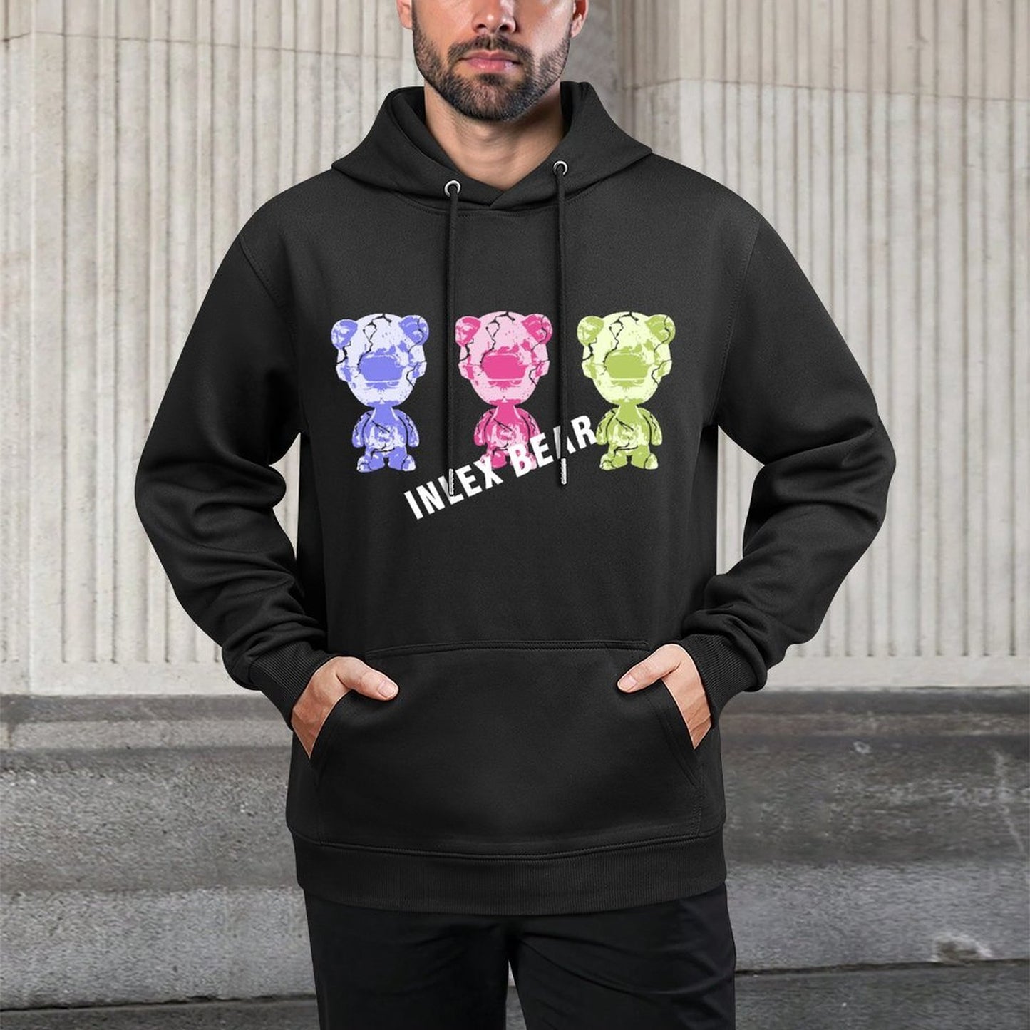 IPIB 250g Hooded Pocket Sweatshirt Front GraphicMen's Hooded  Sweatshirt6000050-7