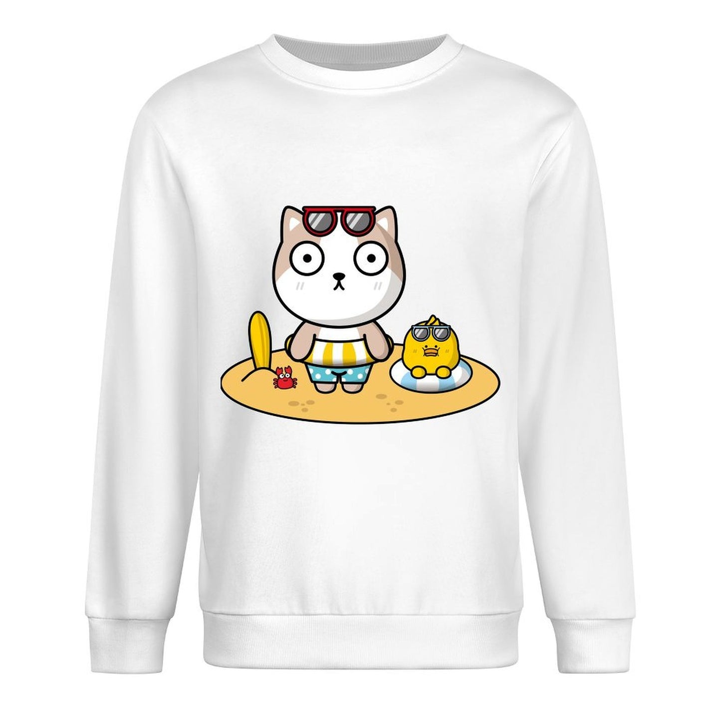 Front Patterned Long Sleeve TopCleanCut Vibrant Colors