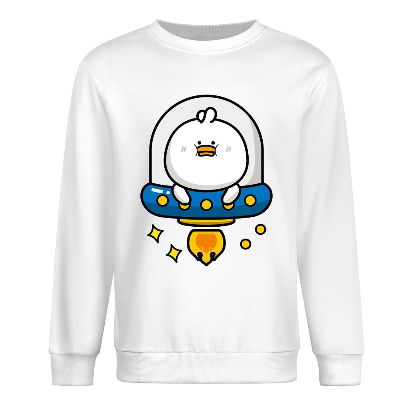 Front Patterned Long Sleeve TopCrew Neck Essential