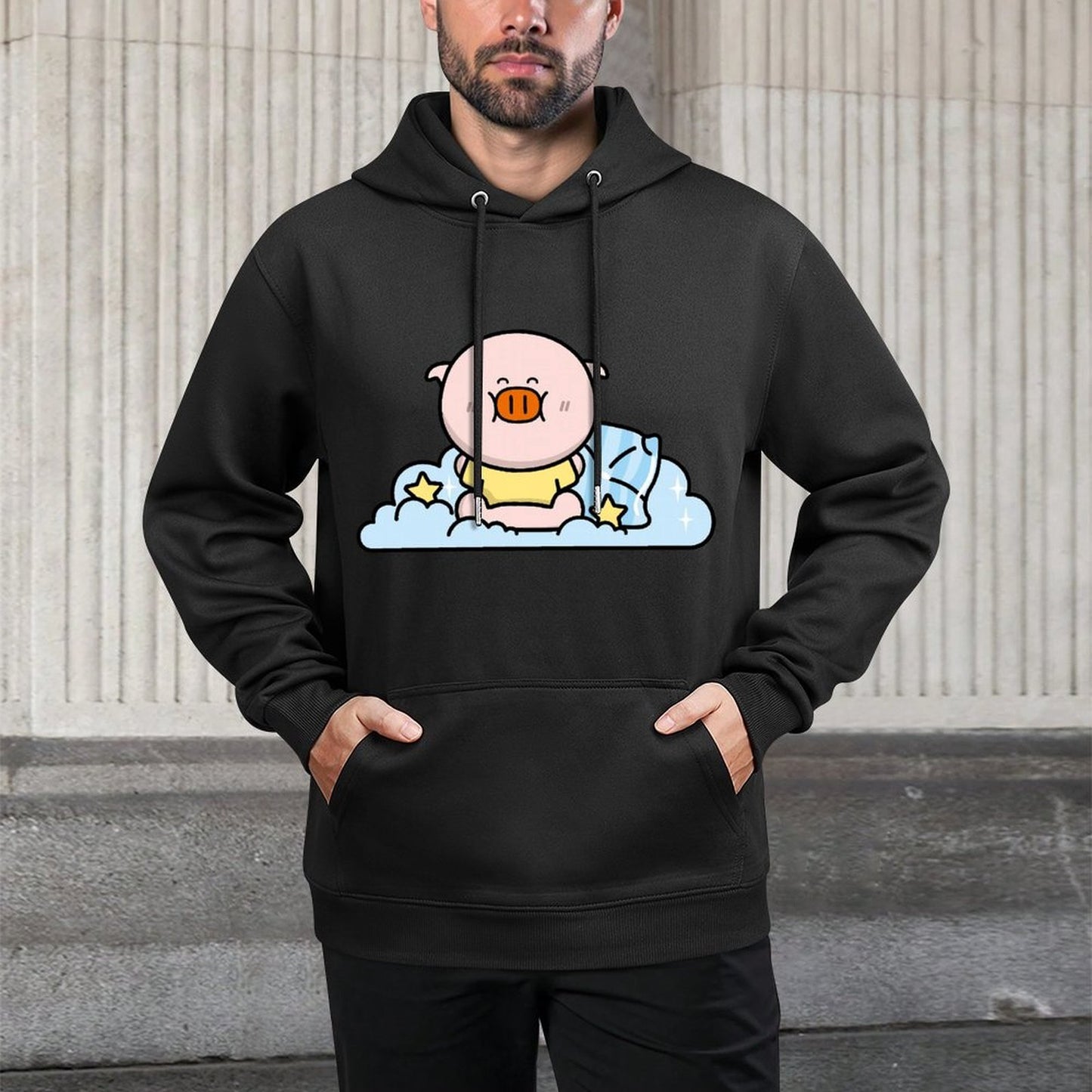 IPBR 250g Hooded Pocket Sweatshirt Front GraphicMen's Hooded  Sweatshirt4001392