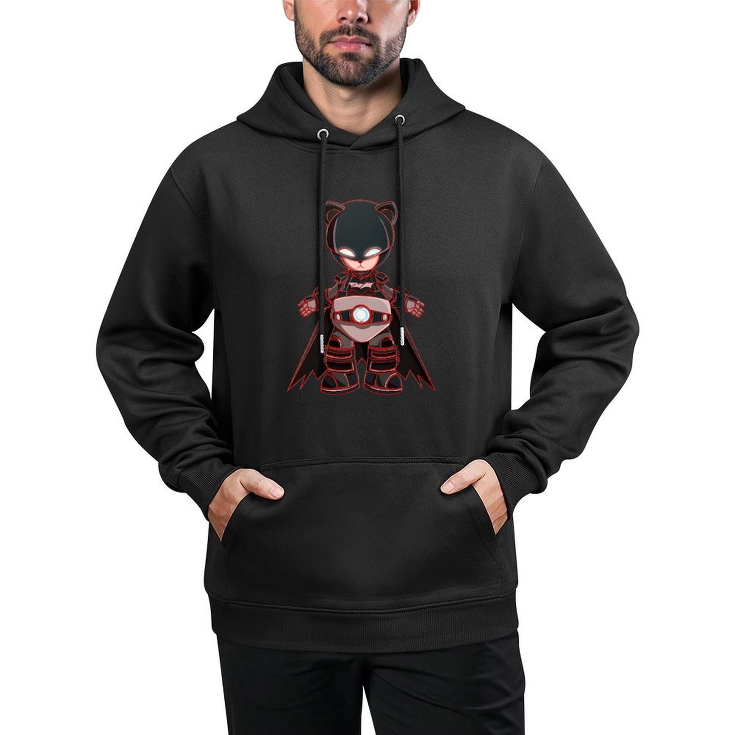 IPIB 250g Hooded Pocket Sweatshirt Front GraphicMen's Hooded  Sweatshirt6000063-2