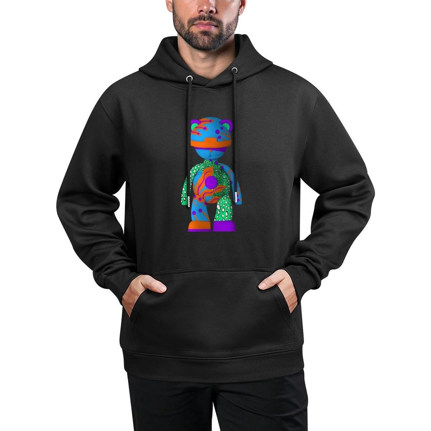 IPIB 250g Hooded Pocket Sweatshirt Front GraphicMen's Hooded  Sweatshirt6000116-4