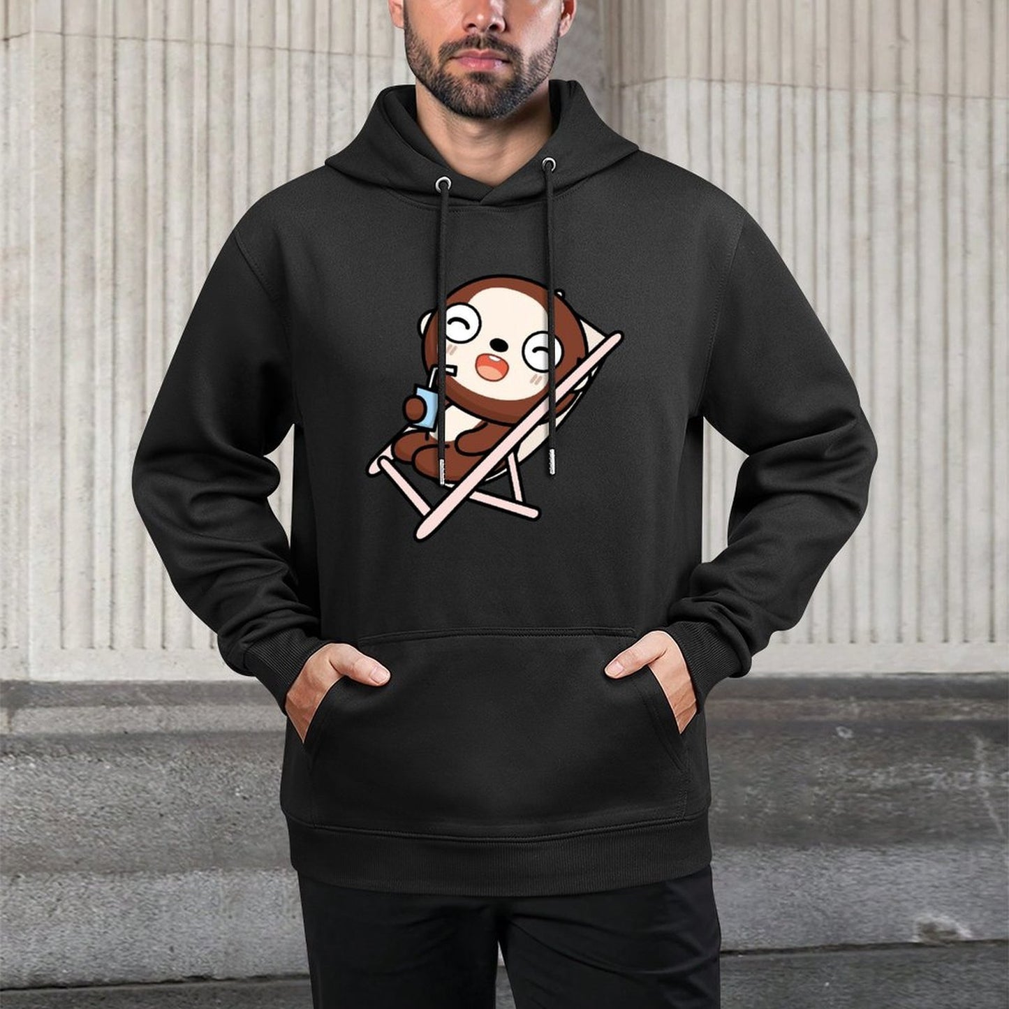 IPBR 250g Hooded Pocket Sweatshirt Front GraphicMen's Hooded  Sweatshirt4000233