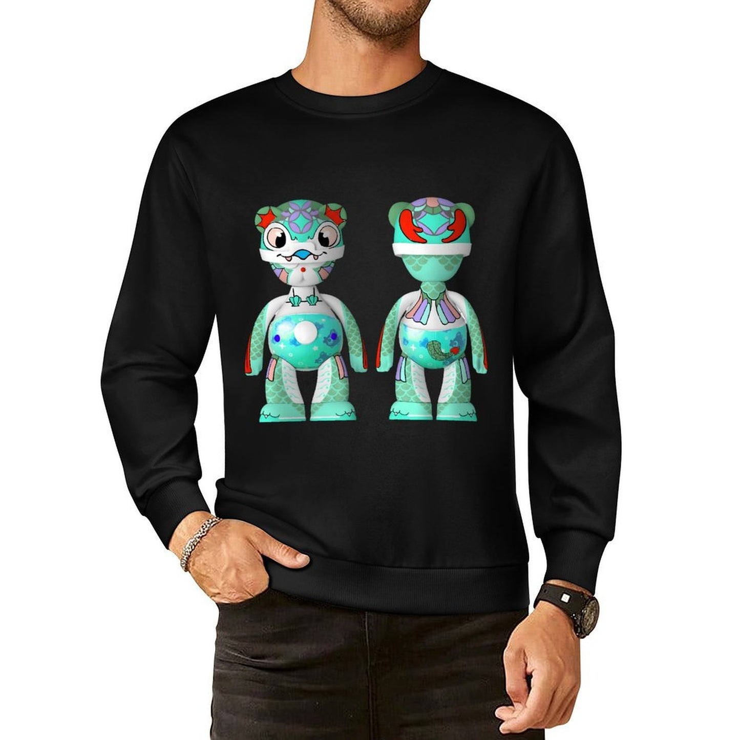 IPIB 250g Crew Neck Long Sleeve Sweatshirt Front GraphicCrew Neck Long Sleeve Sweatshirt6000077-6