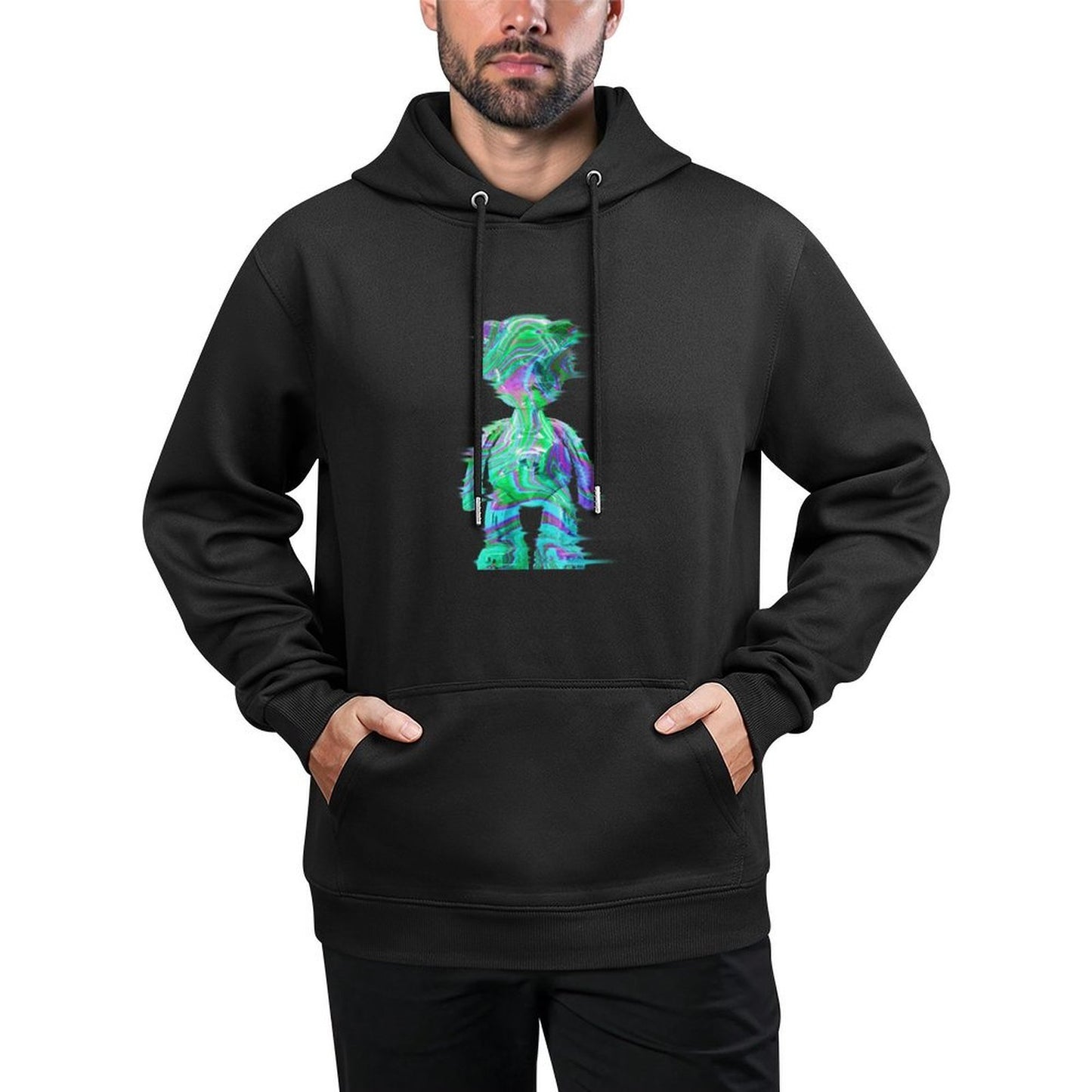 IPIB 250g Hooded Pocket Sweatshirt Front GraphicMen's Hooded  Sweatshirt6000007-5