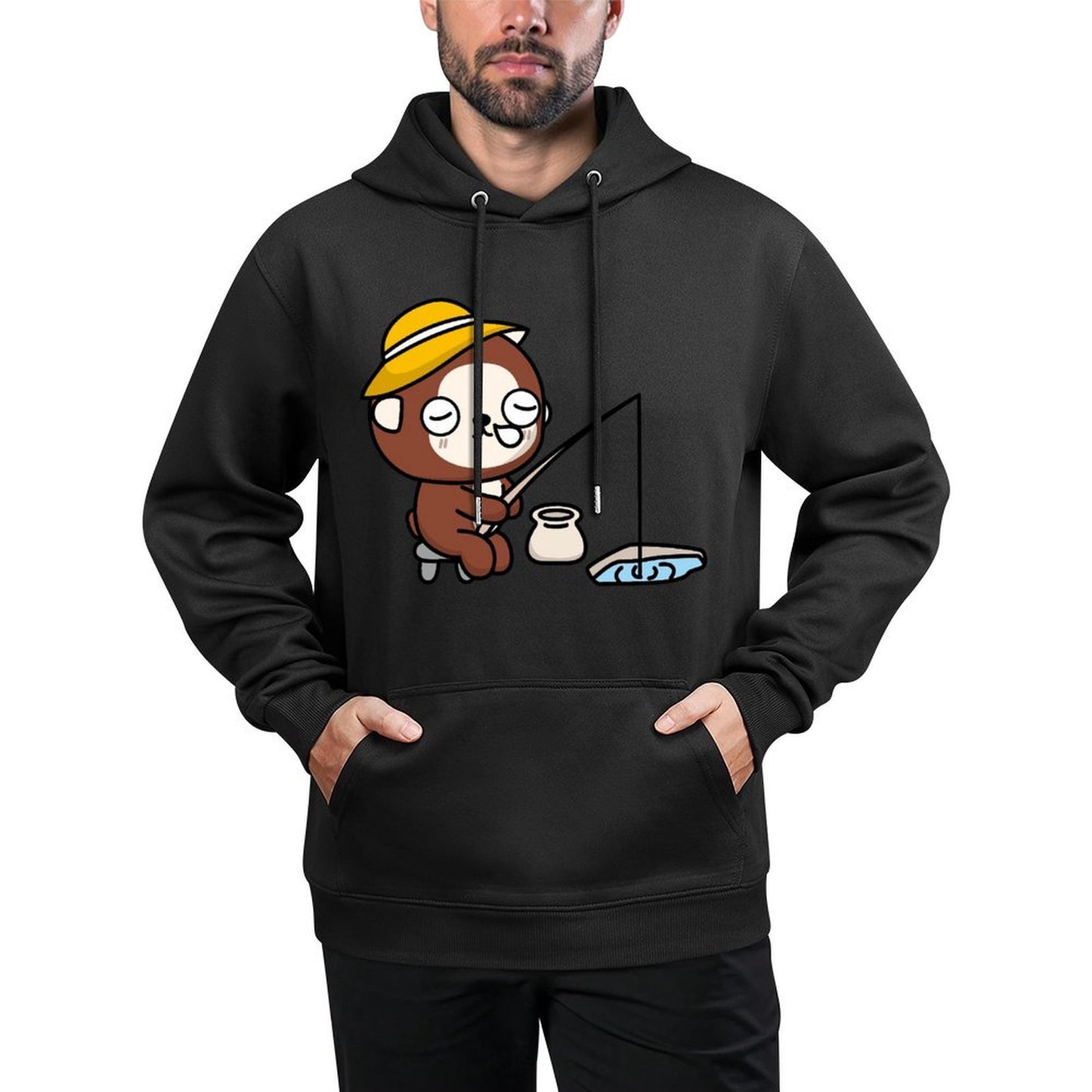 IPBR 250g Hooded Pocket Sweatshirt Front GraphicMen's Hooded  Sweatshirt4000223