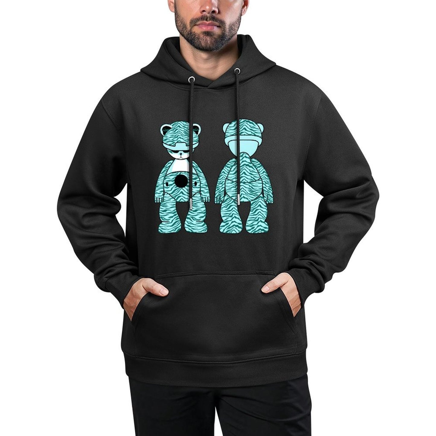 IPIB 250g Hooded Pocket Sweatshirt Front GraphicMen's Hooded  Sweatshirt6000099-5