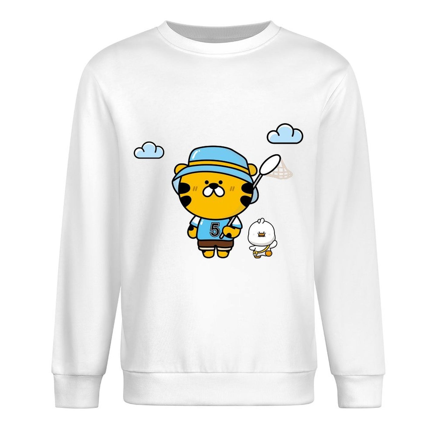 Front Patterned Long Sleeve TopPromotional Relaxed