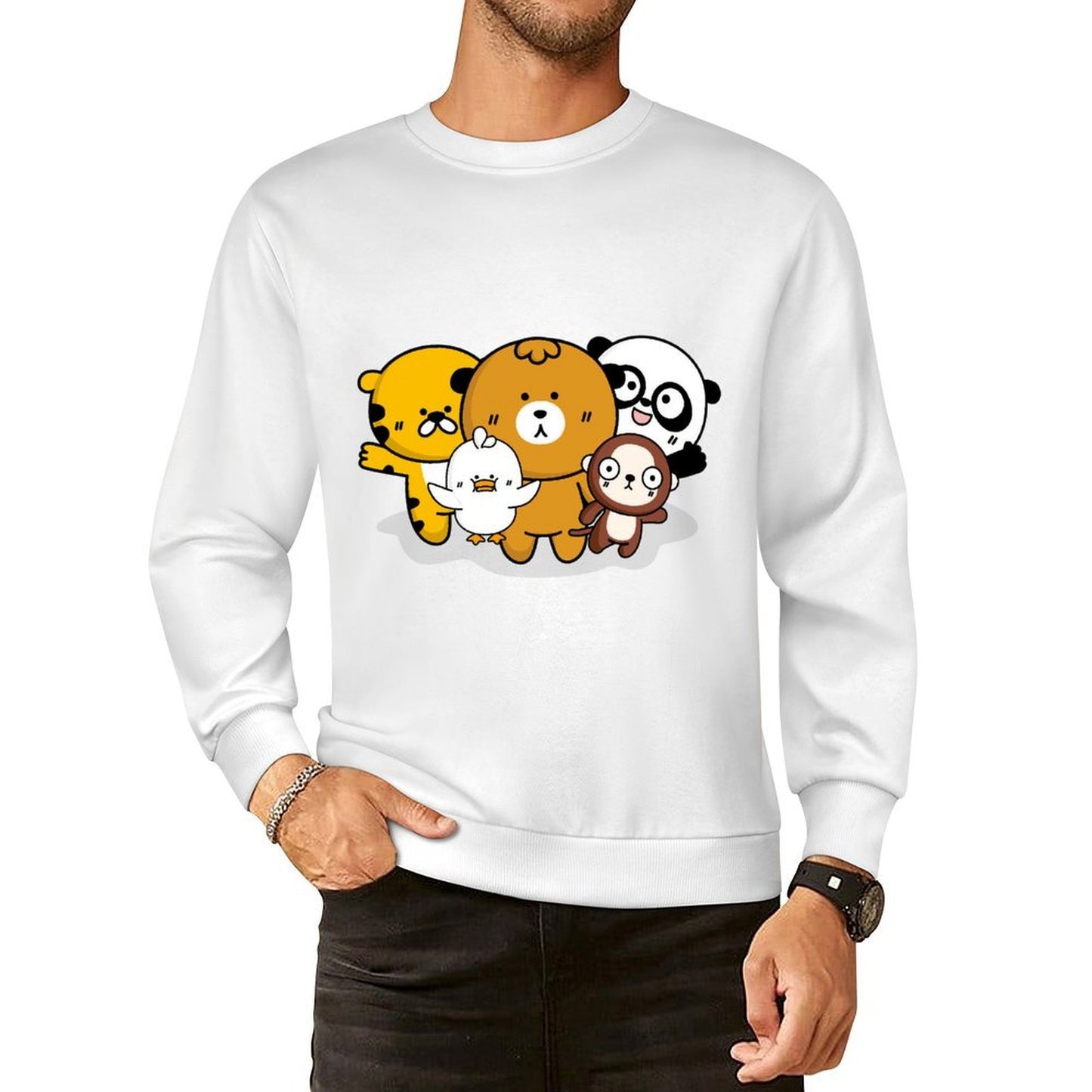 Front Patterned Long Sleeve TopDesign-Your-Own Series