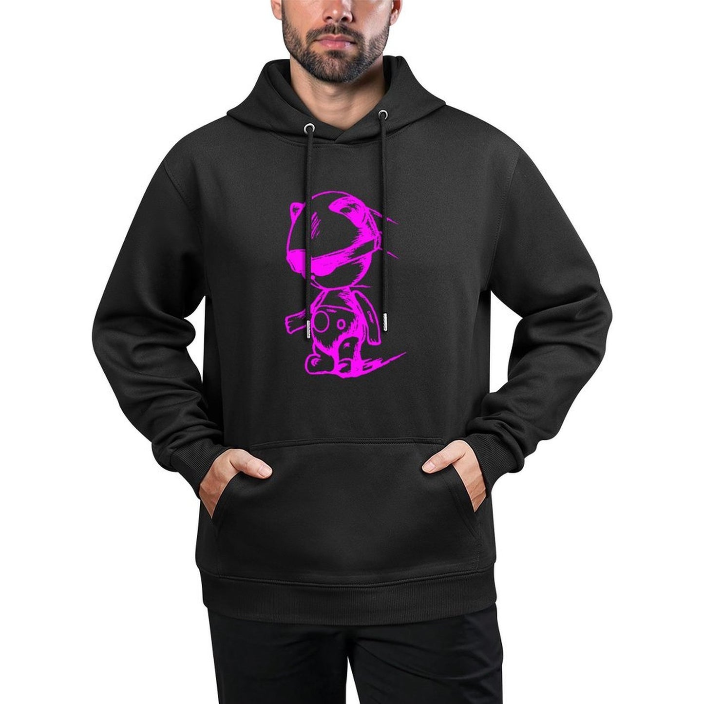 IPIB 250g Hooded Pocket Sweatshirt Front GraphicMen's Hooded  Sweatshirt6000053-7
