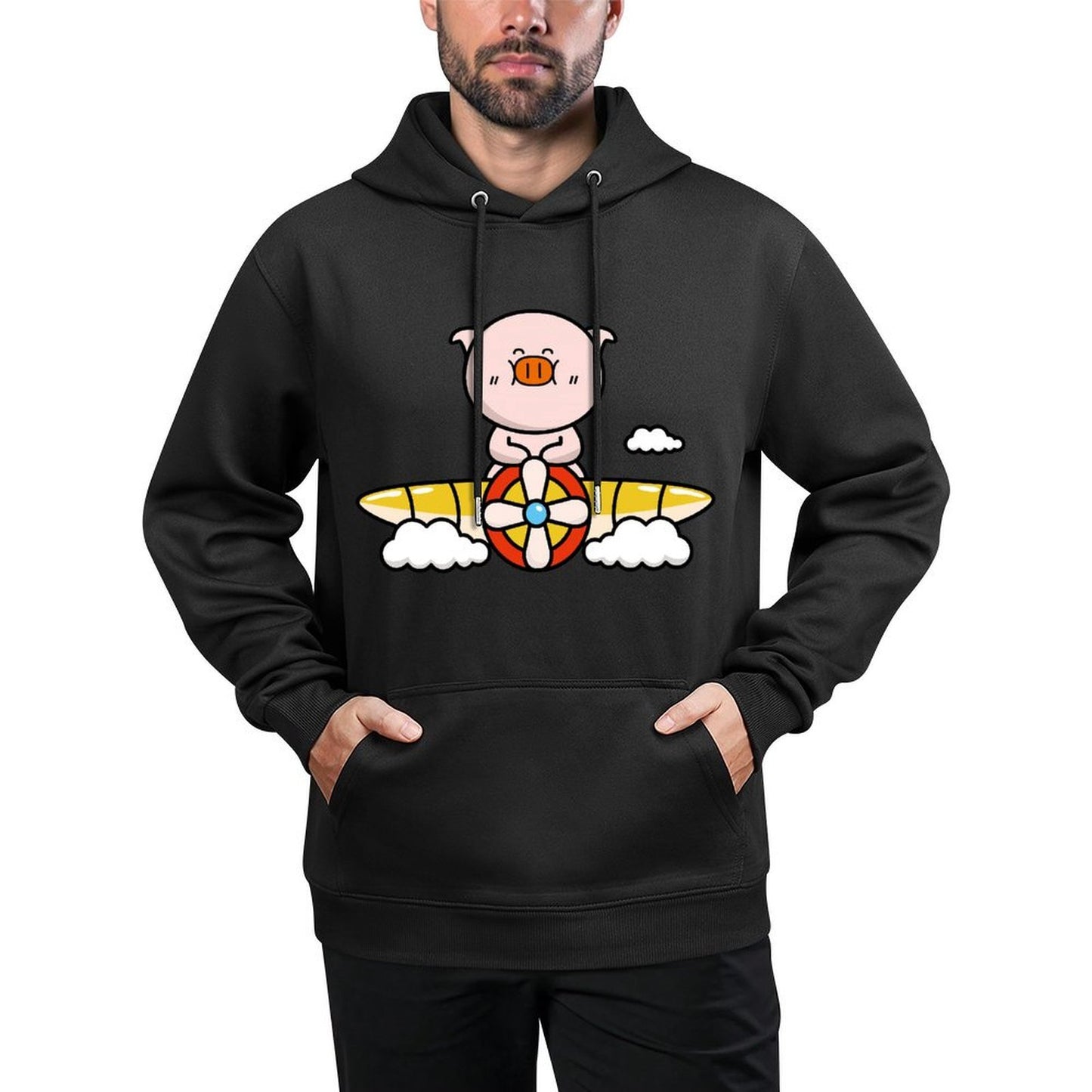 IPBR 250g Hooded Pocket Sweatshirt Front GraphicMen's Hooded  Sweatshirt4001390