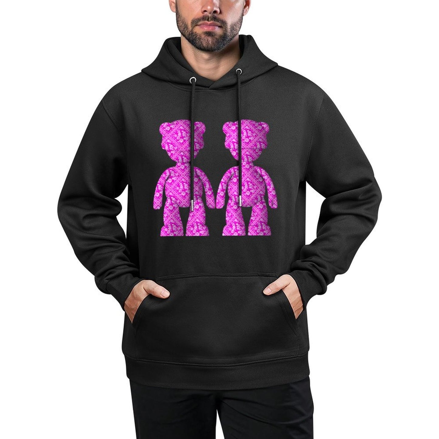 IPIB 250g Hooded Pocket Sweatshirt Front GraphicMen's Hooded  Sweatshirt6000147-2