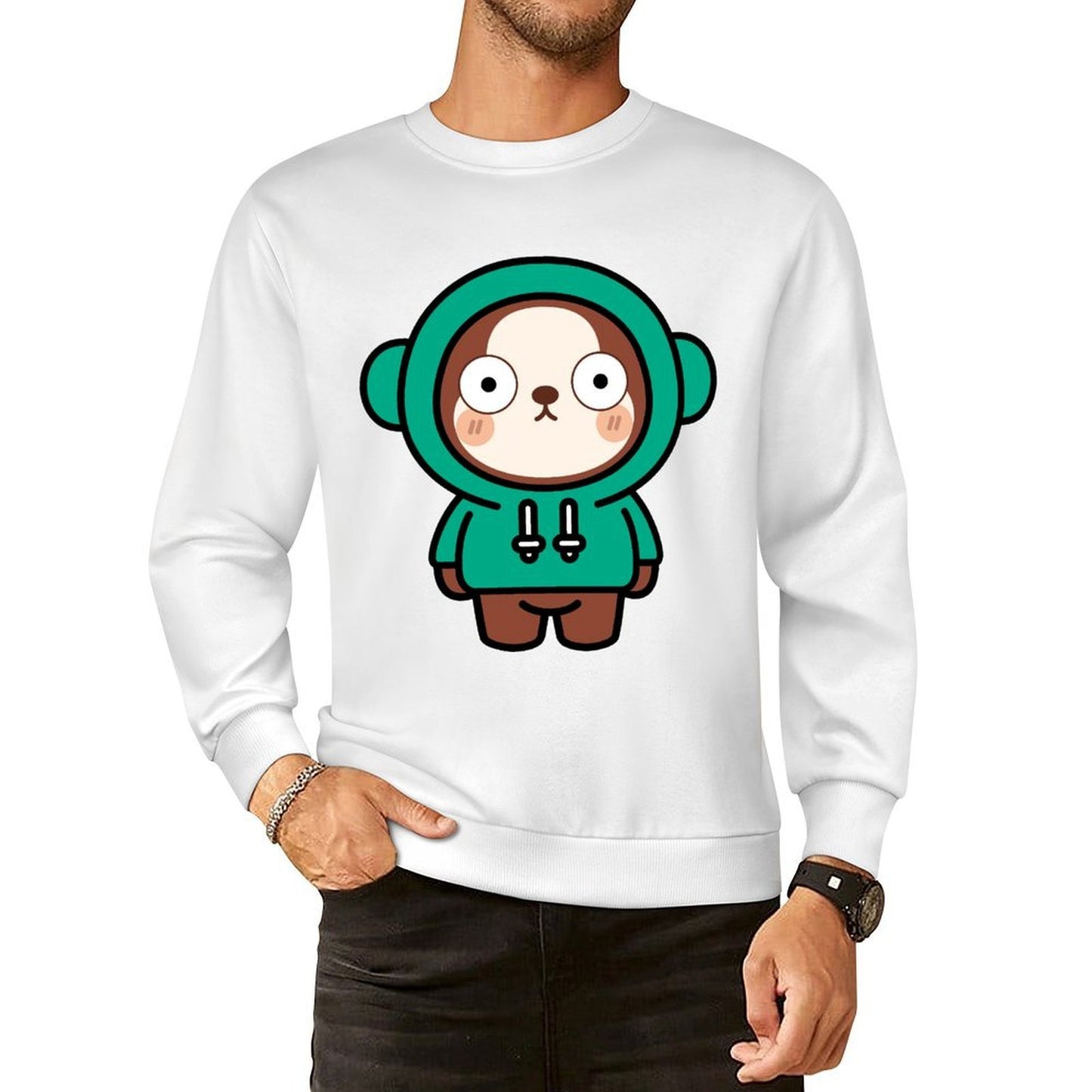 Front Patterned Long Sleeve TopNeutral Street