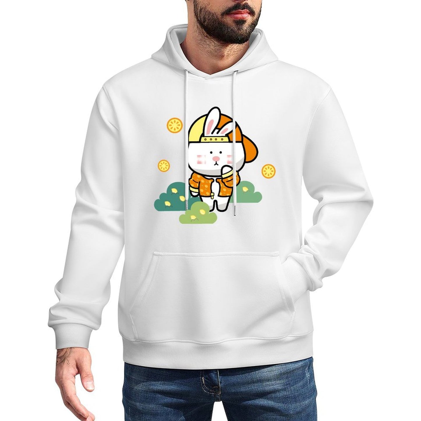 Neutral TrueStyle Front Graphic Hoodies