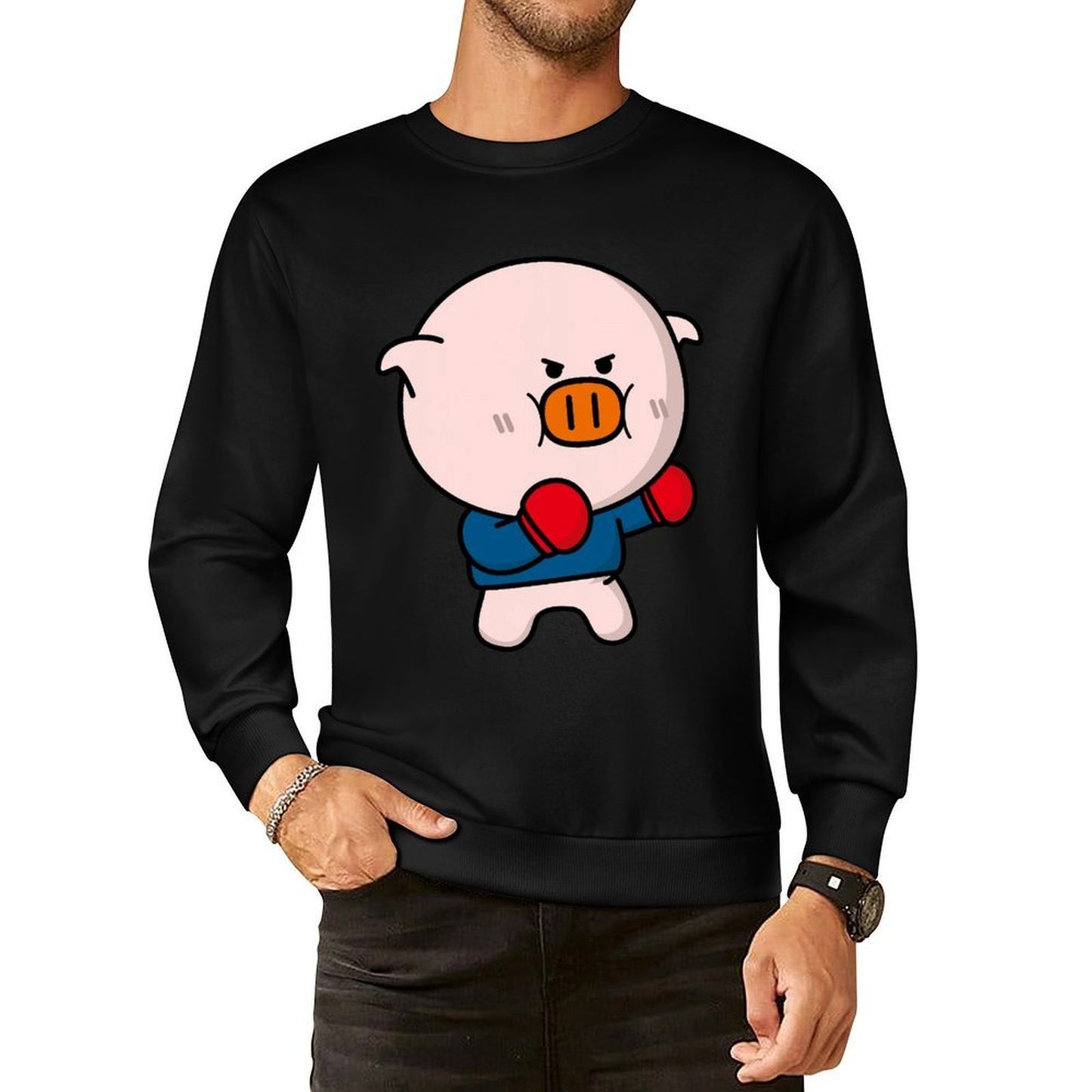 IPBR 250g Crew Neck Long Sleeve Sweatshirt Front GraphicCrew Neck Long Sleeve Sweatshirt4000876