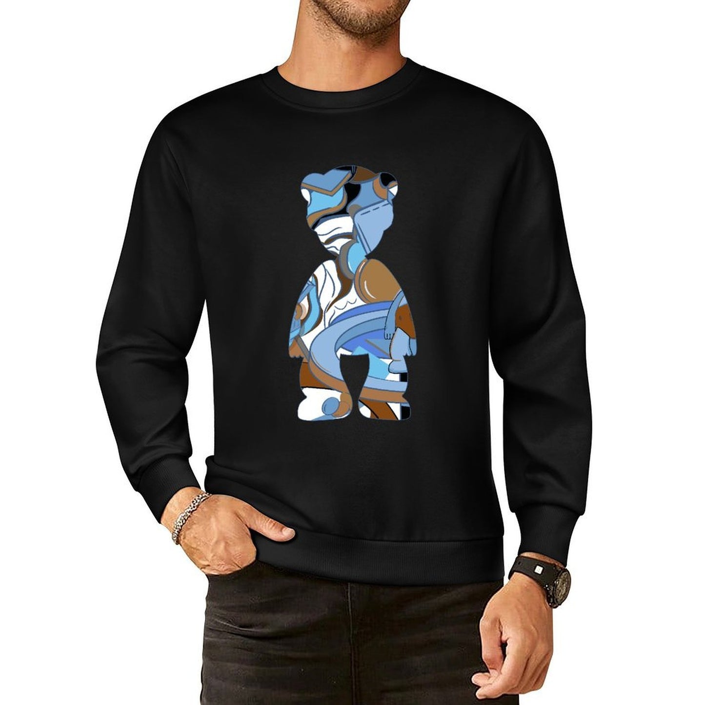 IPIB 250g Crew Neck Long Sleeve Sweatshirt Front GraphicCrew Neck Long Sleeve Sweatshirt6000046-2