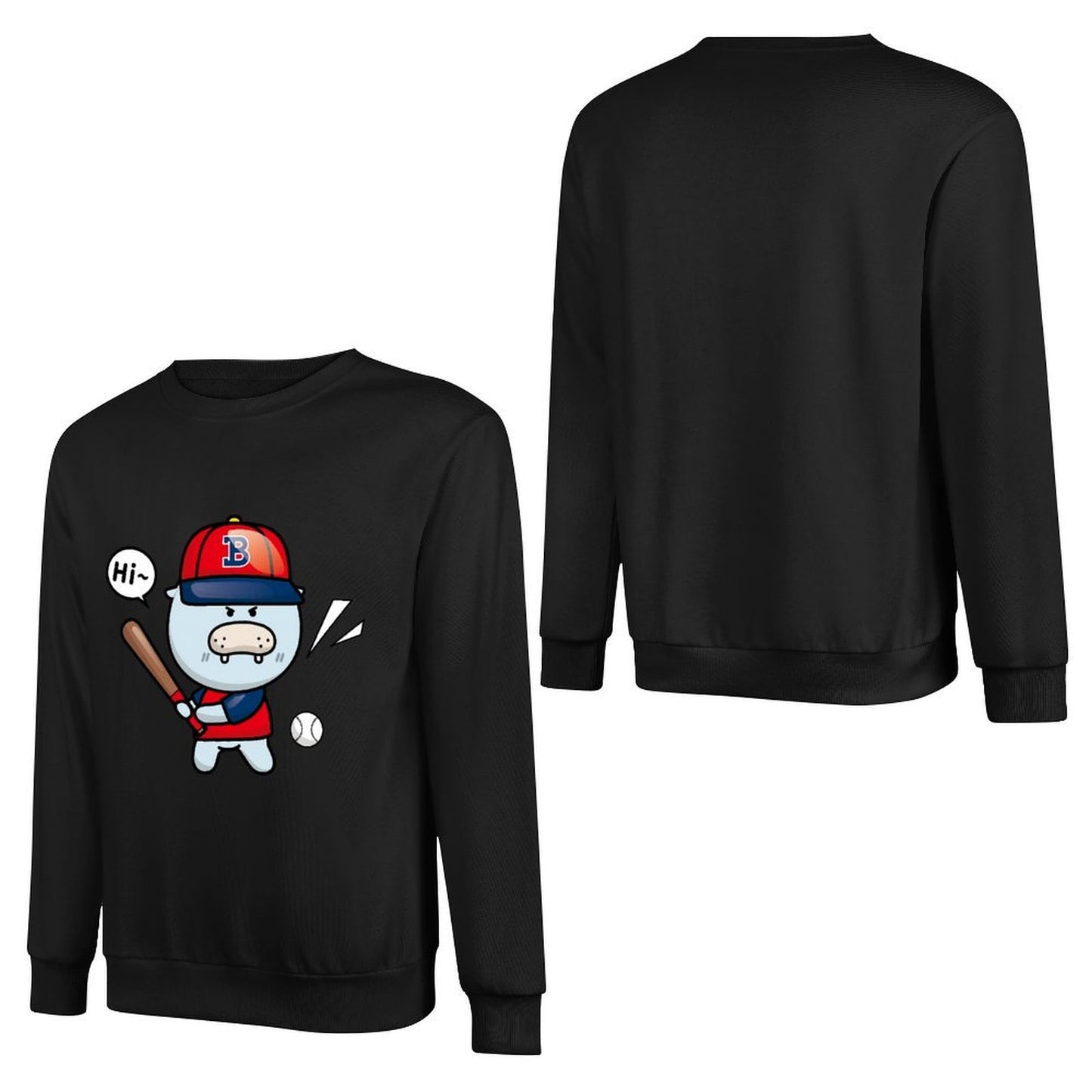 IPBR 250g Crew Neck Long Sleeve Sweatshirt Front GraphicCrew Neck Long Sleeve Sweatshirt4001352