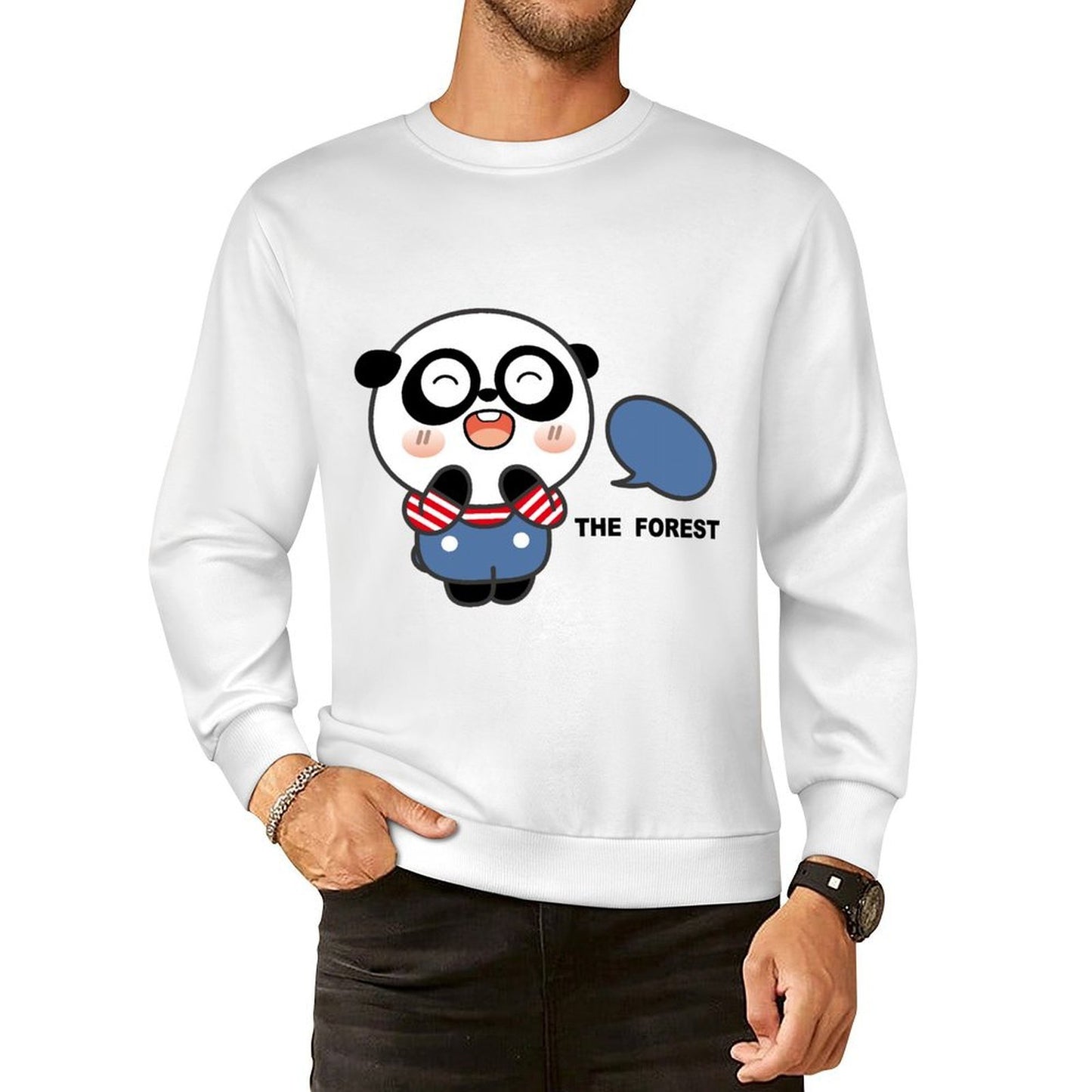 Front Patterned Long Sleeve TopSoftWear Breathable