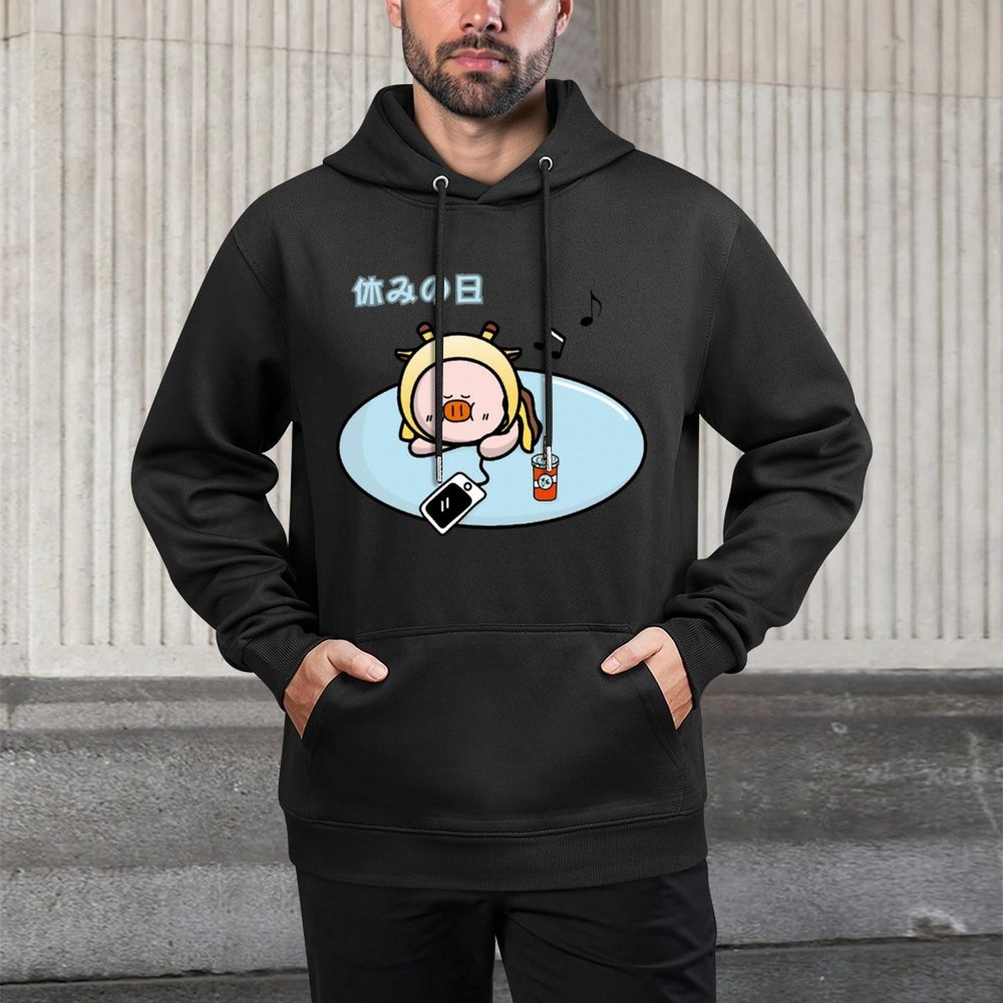 IPBR 250g Hooded Pocket Sweatshirt Front GraphicMen's Hooded  Sweatshirt4001547