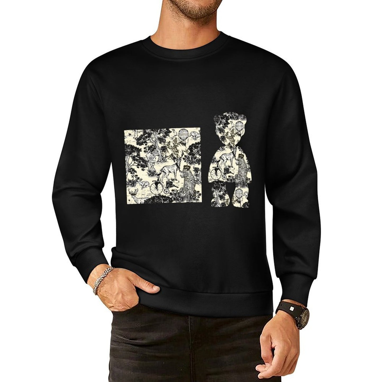 IPIB 250g Crew Neck Long Sleeve Sweatshirt Front GraphicCrew Neck Long Sleeve Sweatshirt6000100-6