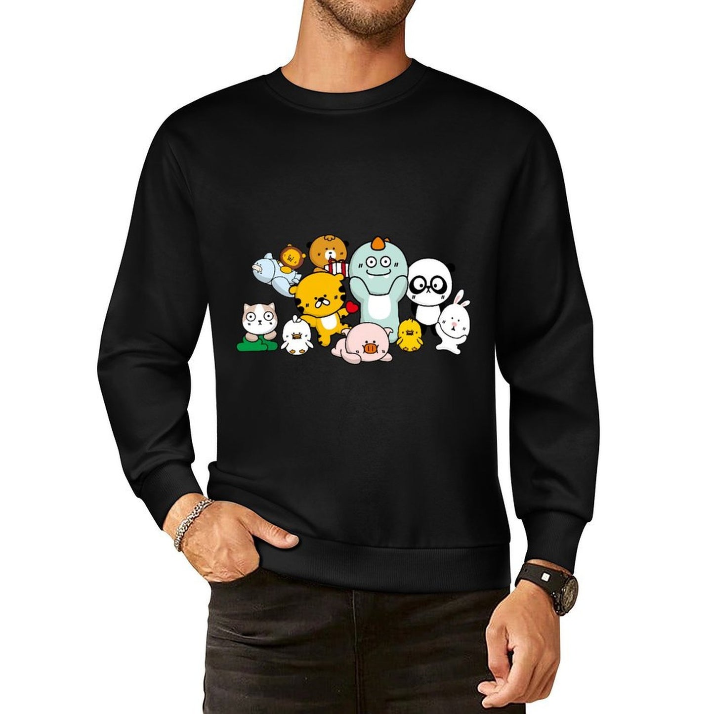 IPBR 250g Crew Neck Long Sleeve Sweatshirt Front GraphicCrew Neck Long Sleeve Sweatshirt4000365