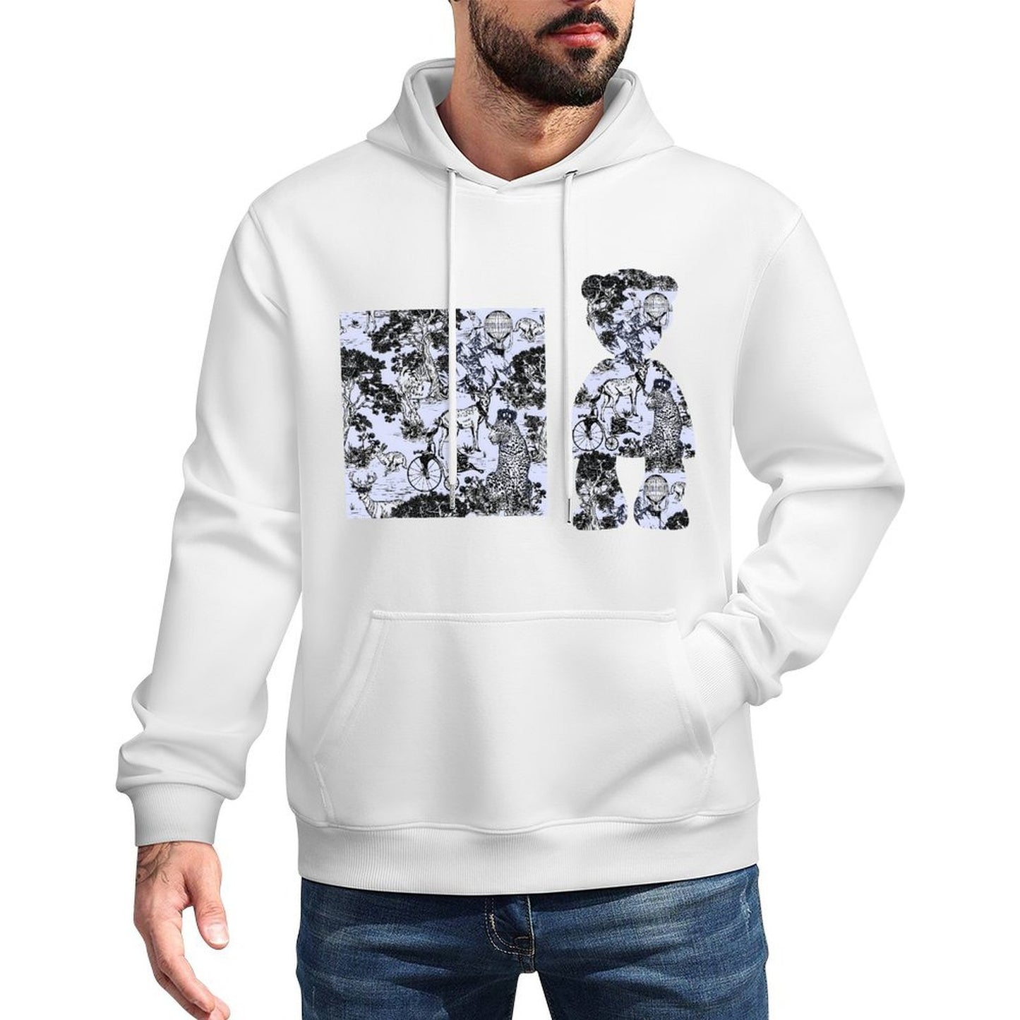 IPIB 250g Hooded Pocket Sweatshirt Front GraphicMen's Hooded  Sweatshirt6000100-4