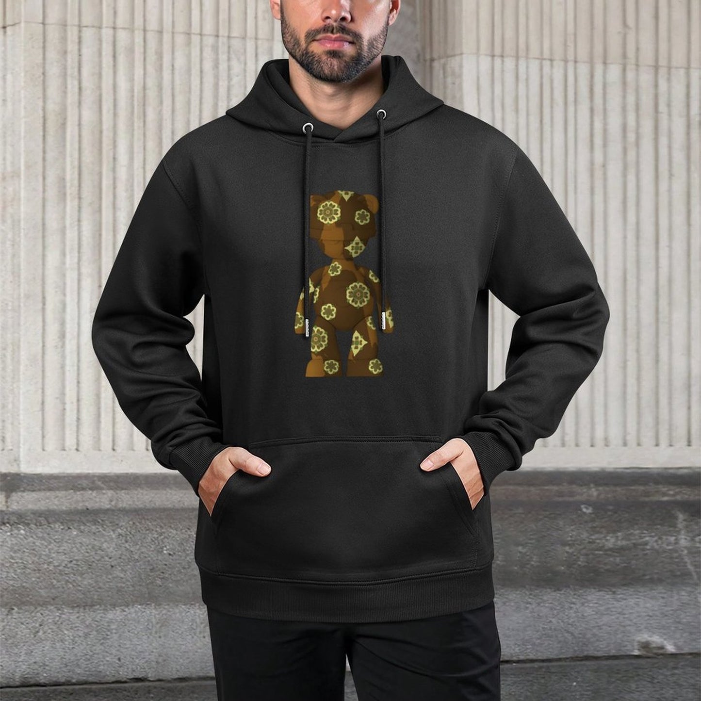 IPIB 250g Hooded Pocket Sweatshirt Front GraphicMen's Hooded  Sweatshirt6000104-4