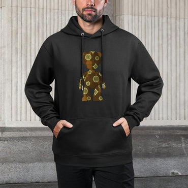 IPIB 250g Hooded Pocket Sweatshirt Front GraphicMen's Hooded  Sweatshirt6000104-4