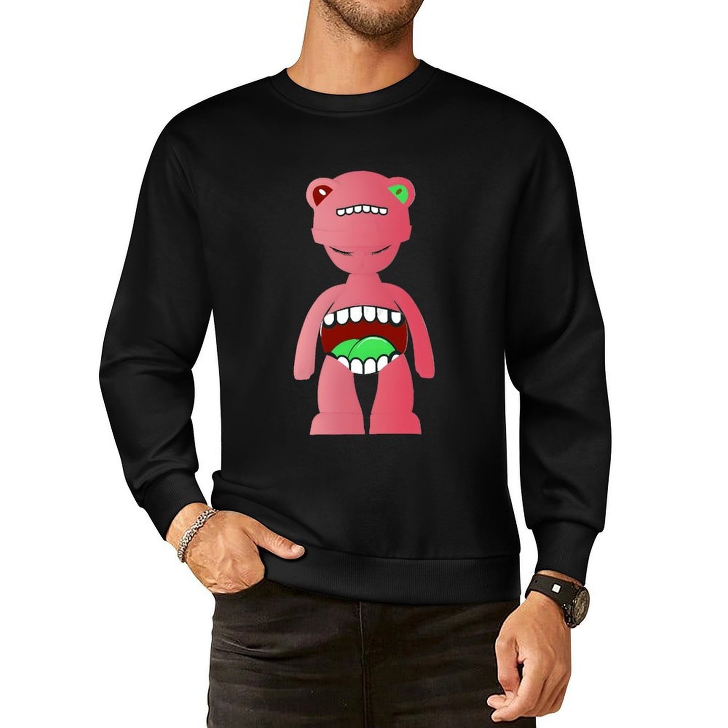 IPIB 250g Crew Neck Long Sleeve Sweatshirt Front GraphicCrew Neck Long Sleeve Sweatshirt6000141-1