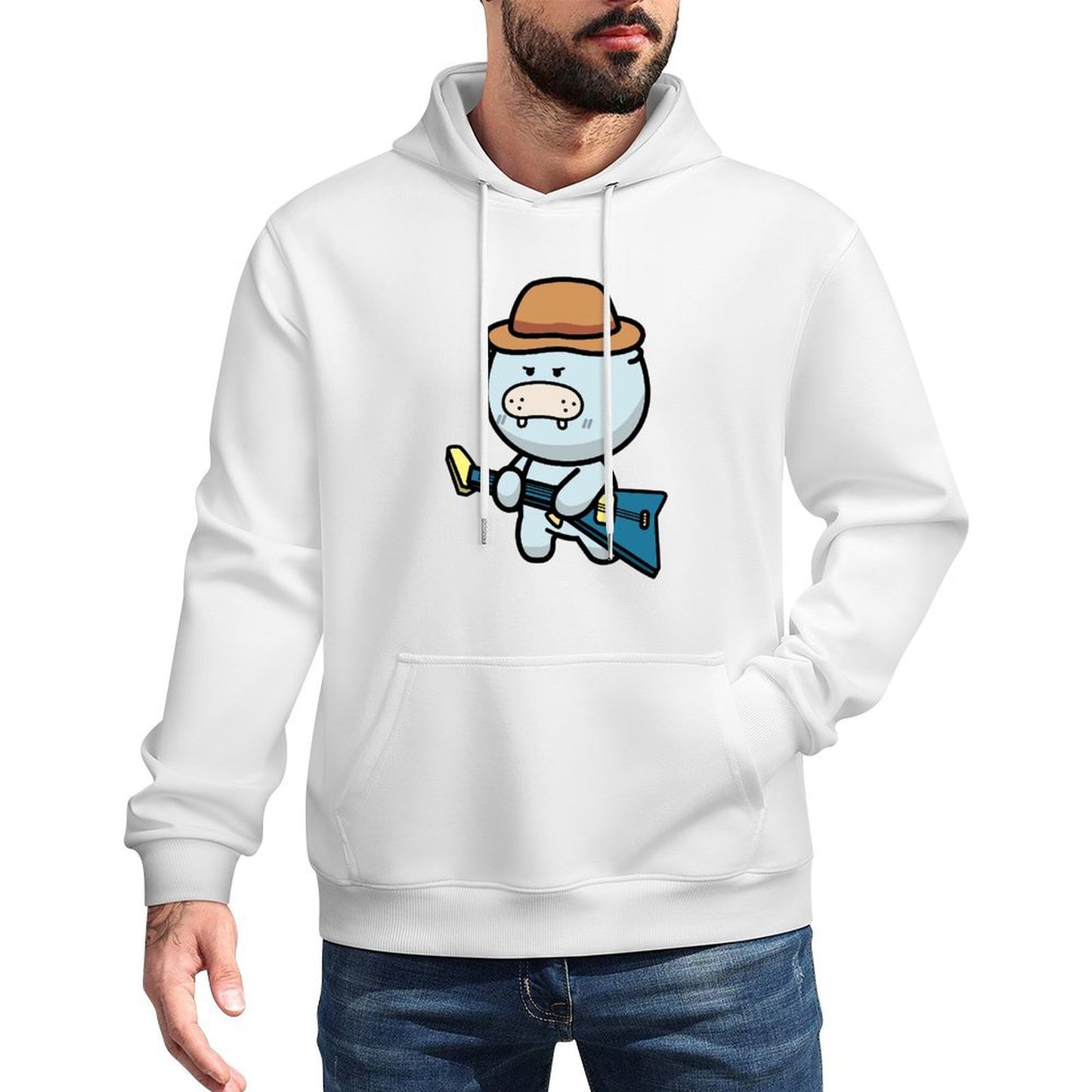 IPBR 250g Hooded Pocket Sweatshirt Front GraphicMen's Hooded  Sweatshirt4000207
